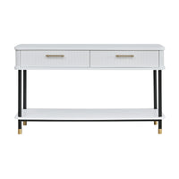 Sophus 140cm Console Hall Entrance Table White