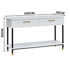 Sophus 140cm Console Hall Entrance Table White