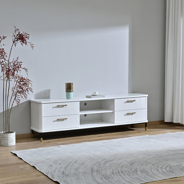 Sophus 200cm ETU Entertainment TV Unit White