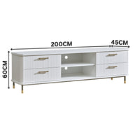 Sophus 200cm ETU Entertainment TV Unit White