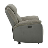 Southwest 1 Seater Electric Recliner Fabric Sofa Lounge Oyster Beige
