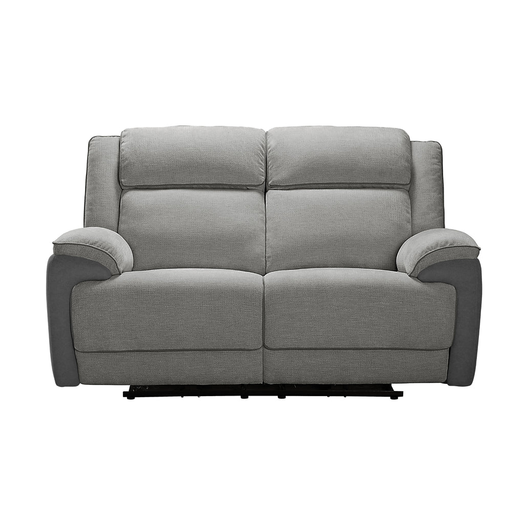 Southwest 2 Seater Electric Recliner Fabric Sofa Lounge Graphite Grey
