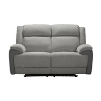 Southwest 2 Seater Electric Recliner Fabric Sofa Lounge Graphite Grey