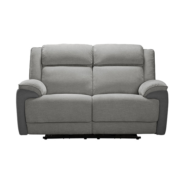 Southwest 2 Seater Electric Recliner Fabric Sofa Lounge Graphite Grey