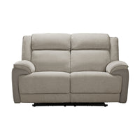 Southwest 2 Seater Electric Recliner Fabric Sofa Lounge Oyster Beige