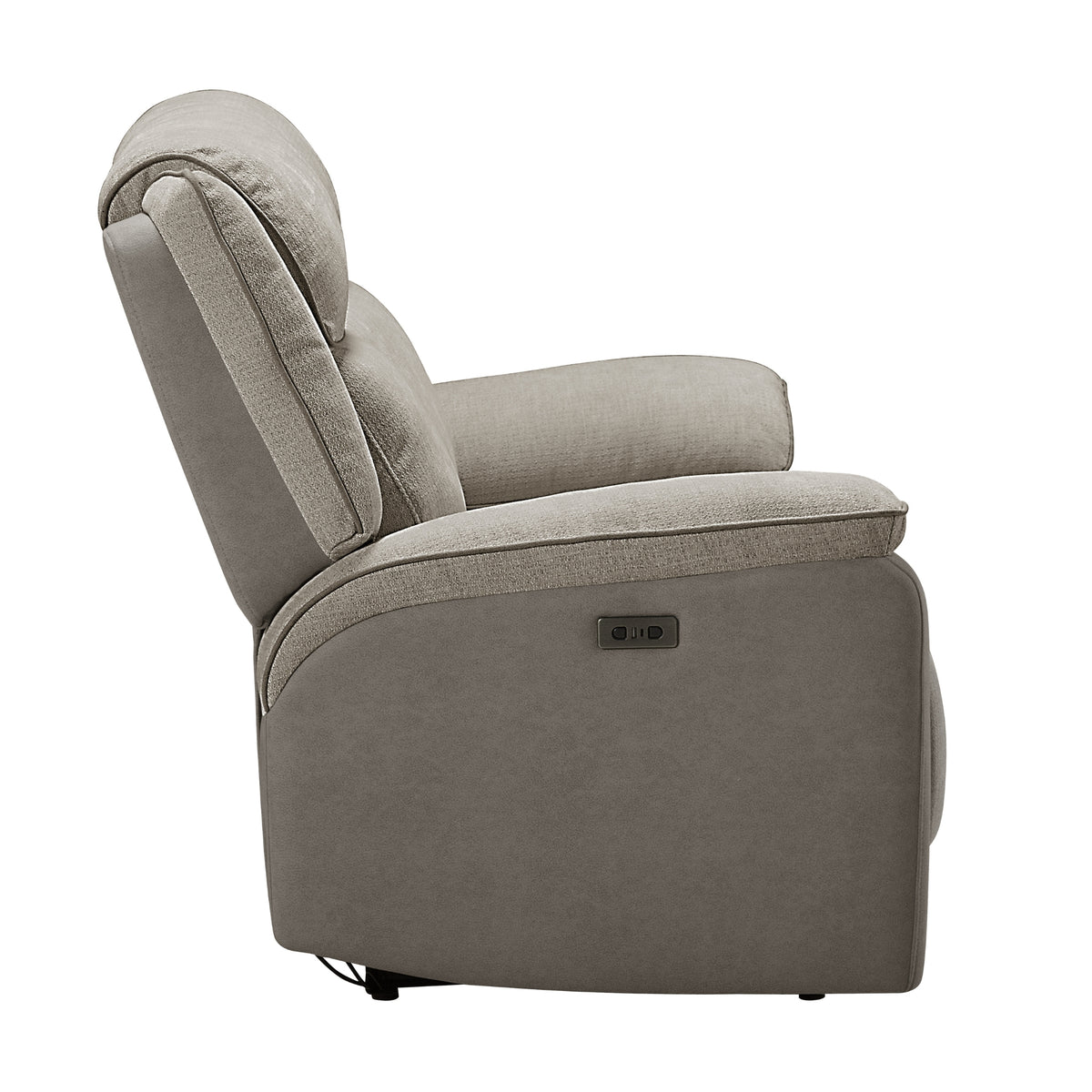 Southwest 2 Seater Electric Recliner Fabric Sofa Lounge Oyster Beige