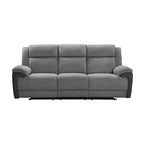 Southwest 3 Seater Electric Recliner Fabric Sofa Lounge Graphite Grey