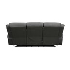 Southwest 3 Seater Electric Recliner Fabric Sofa Lounge Graphite Grey
