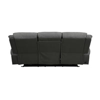 Southwest 3 Seater Electric Recliner Fabric Sofa Lounge Graphite Grey