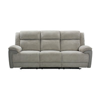 Southwest 3 Seater Electric Recliner Fabric Sofa Lounge Oyster Beige