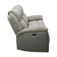 Southwest 3 Seater Electric Recliner Fabric Sofa Lounge Oyster Beige