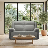 Southwest 2 Seater Electric Recliner Fabric Sofa Lounge Graphite Grey