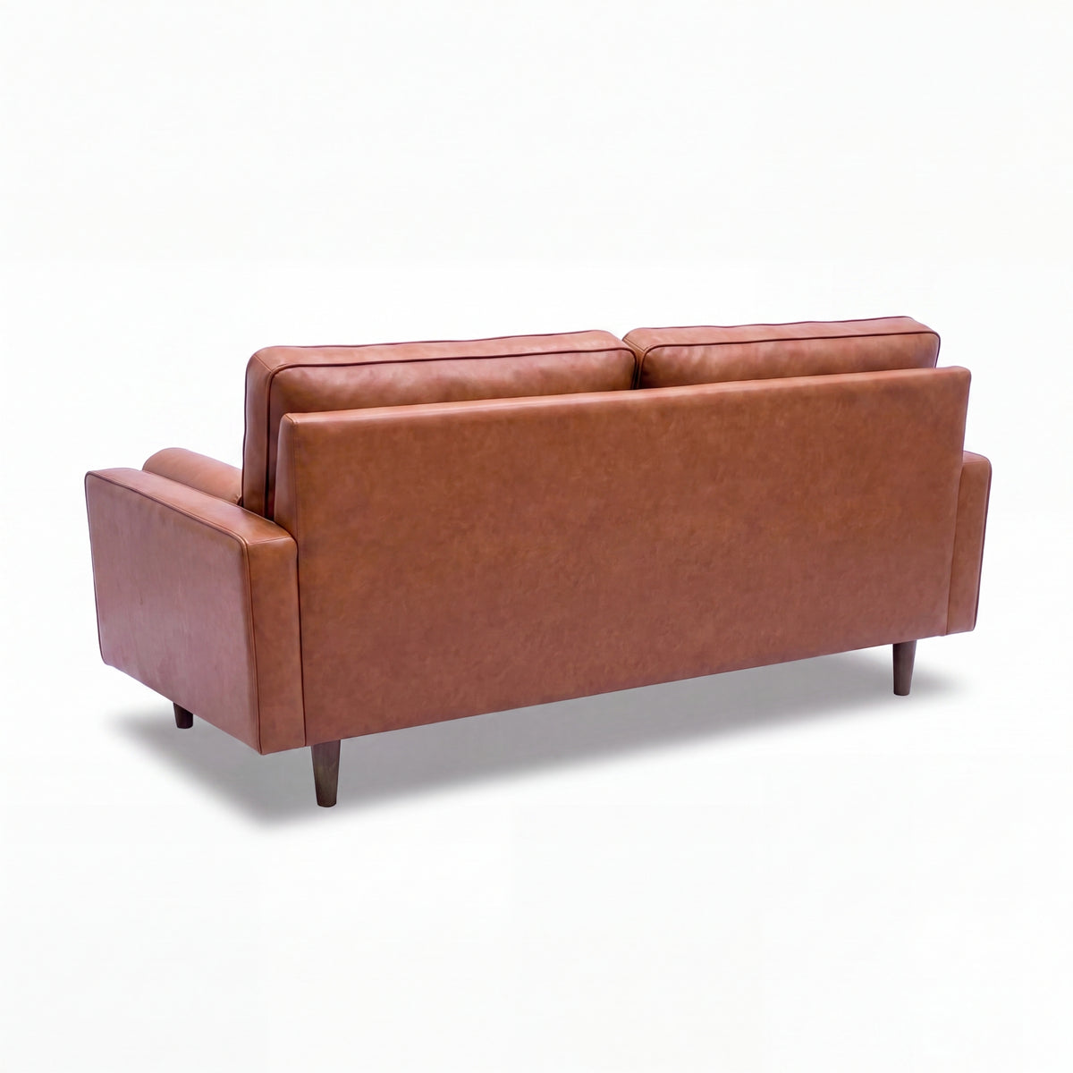 Stockholm 3 Seater Sofa Premium Faux Leather Tan