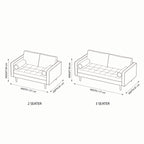 Stockholm 3 Seater Sofa Premium Faux Leather Tan