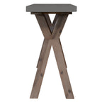 Stony 130cm Console Table with Concrete Top Grey 