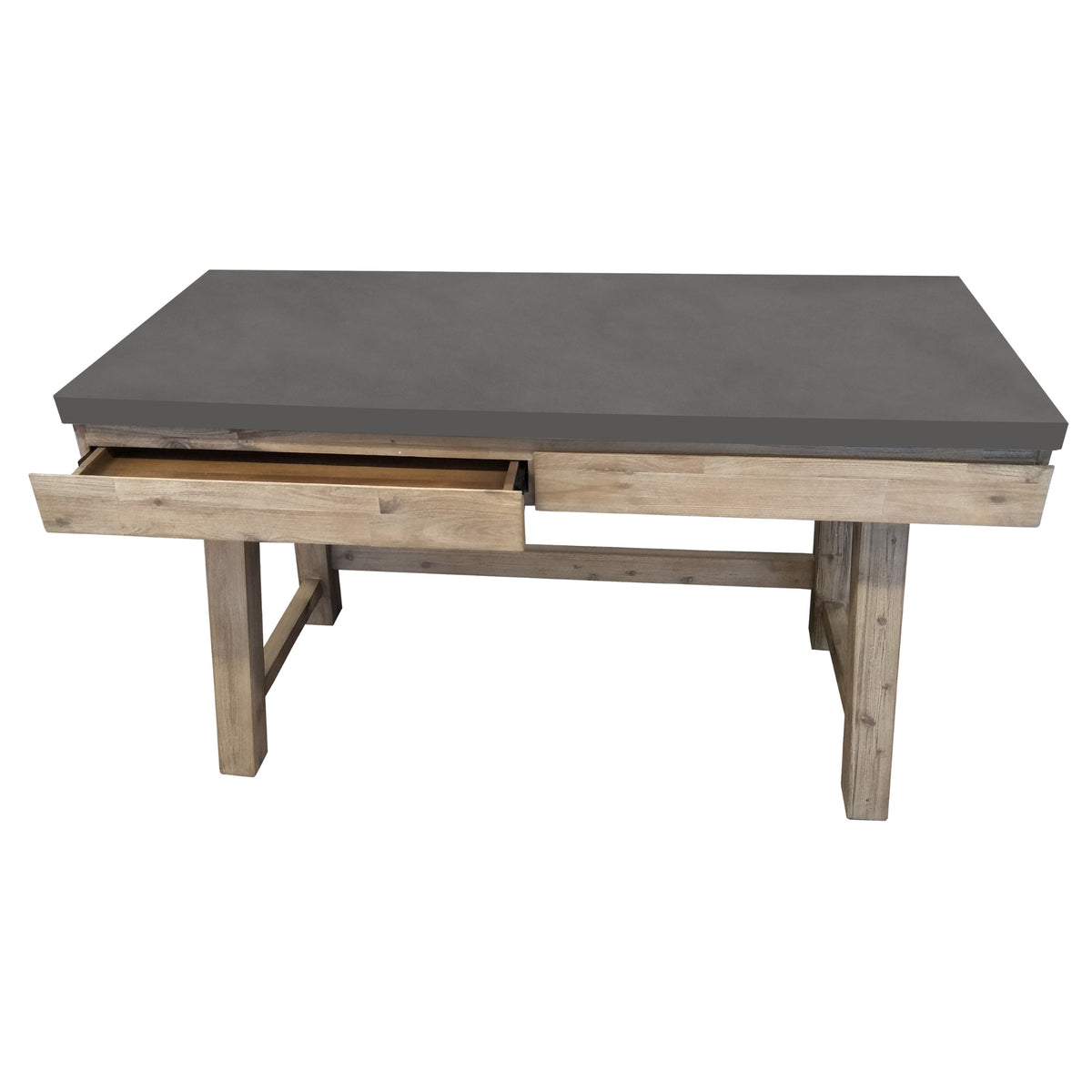 Stony 140cm Desk with Concrete Top Grey 