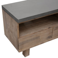 Stony 150cm ETU Entertainment TV Unit with Concrete Top Grey 