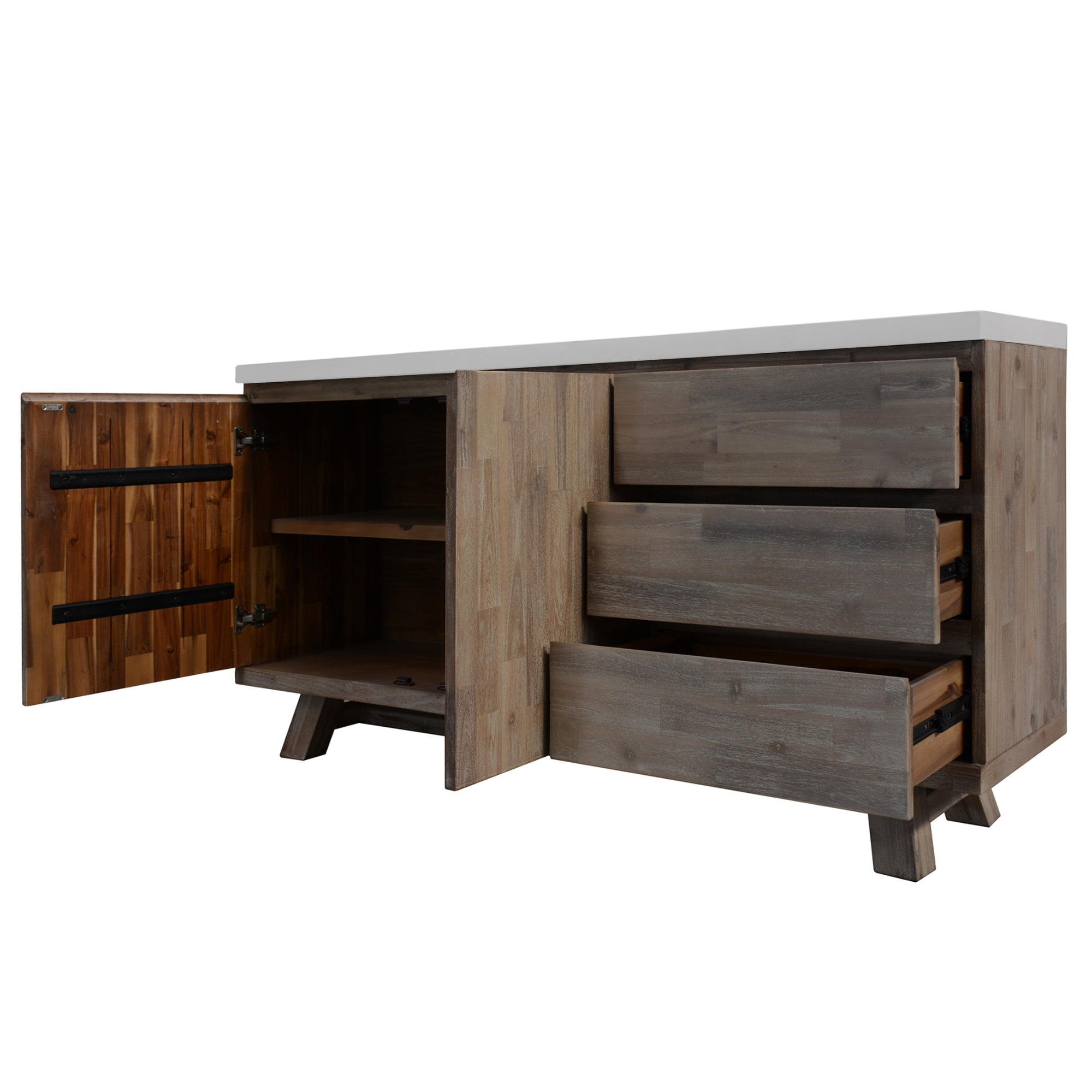 Concrete top buffet table discount