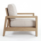 Stud 1 Seater Outdoor Sofa Lounge Chair White Wash