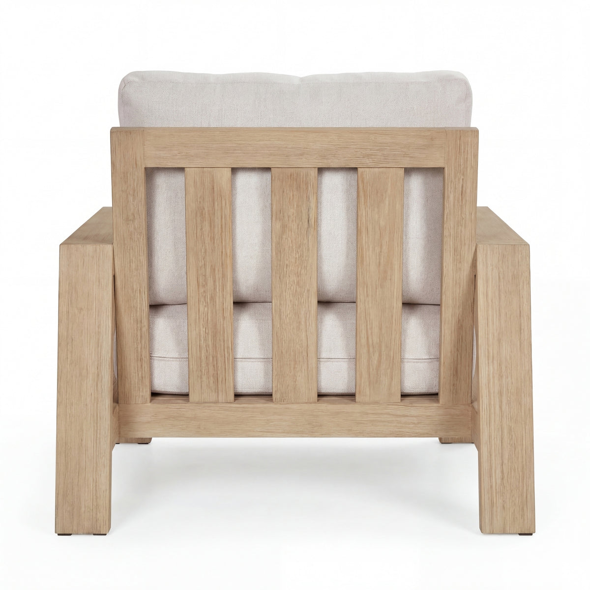 Stud 1 Seater Outdoor Sofa Lounge Chair White Wash