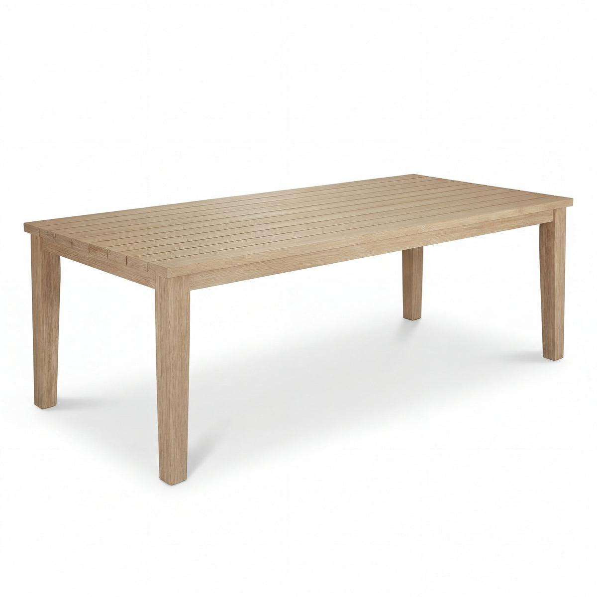 Stud 220cm Outdoor Dining Table White Wash