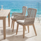 Stud 2pc Set Outdoor Chair White Wash