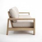 Stud 3 Seater Outdoor Sofa Lounge White Wash