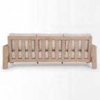 Stud 3 Seater Outdoor Sofa Lounge White Wash