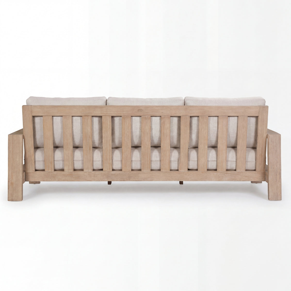 Stud 3 Seater Outdoor Sofa Lounge White Wash