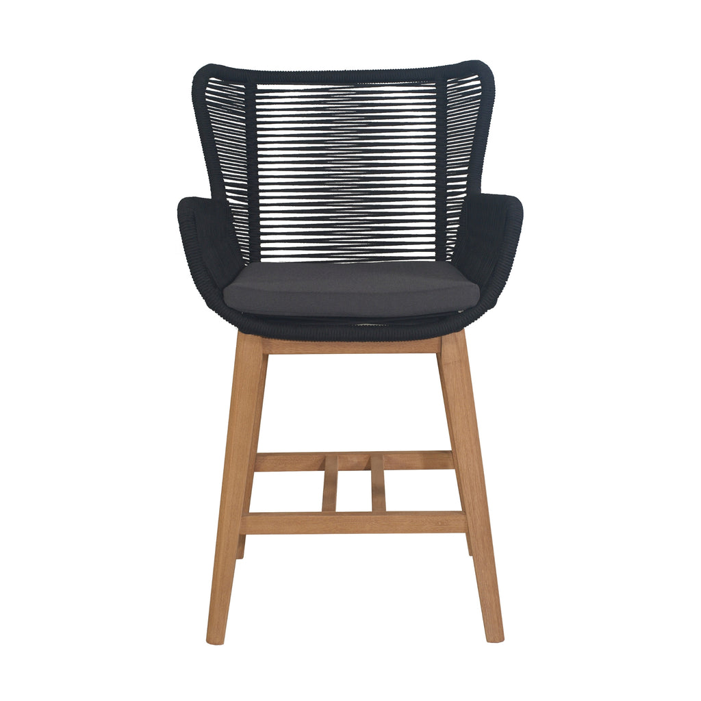 Stud 7pc Outdoor High Bar Dining Set 6 Barstool Chair 240cm Timber Table