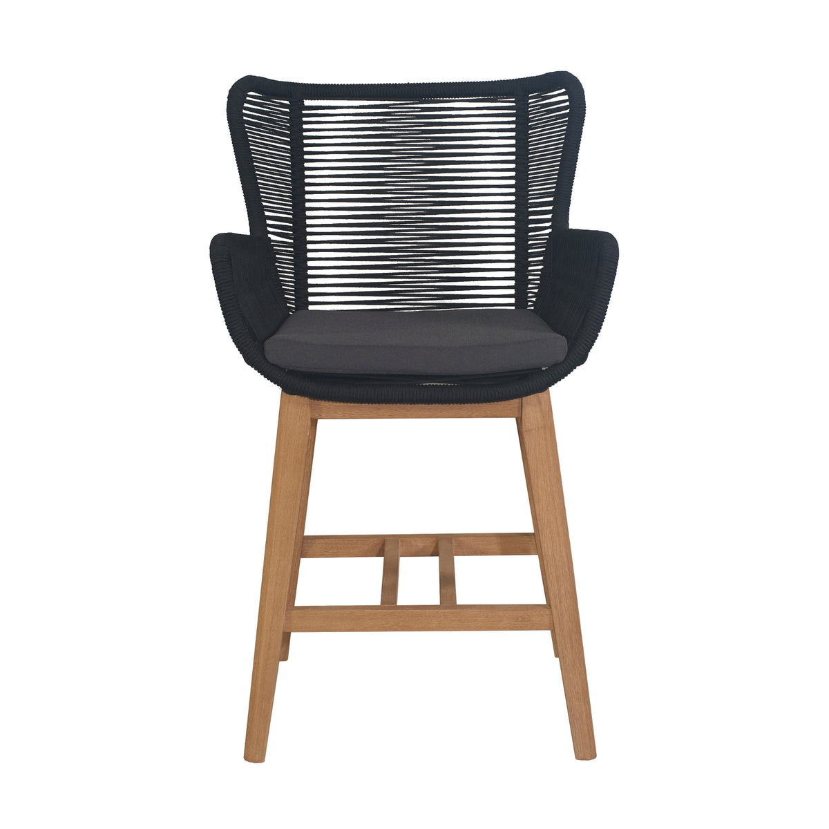 Stud 7pc Outdoor High Bar Dining Set 6 Barstool Chair 240cm Timber Table