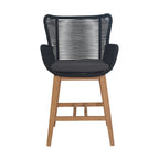 Stud 7pc Outdoor High Bar Dining Set 6 Barstool Chair 240cm Timber Table