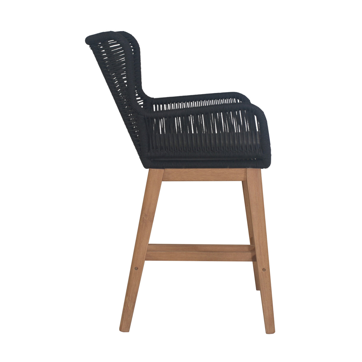 Stud 7pc Outdoor High Bar Dining Set 6 Barstool Chair 240cm Timber Table