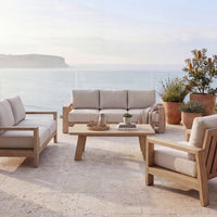 Stud Outdoor Coffee Table White Wash