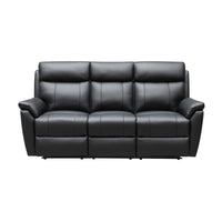 Sundance 3+1+1 Seater Set Recliner Split Leather Lounge Chair Black