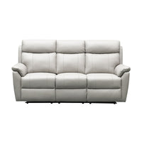 Sundance 3+1+1 Seater Set Recliner Split Leather Lounge Chair Light Grey