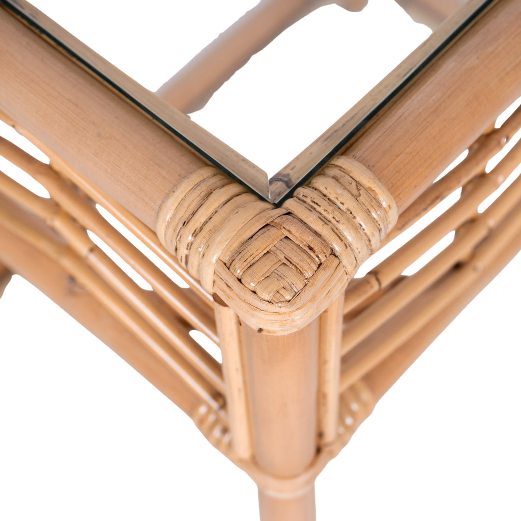Sunny Rattan Cane Bedside Table Natural