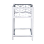 Sunny Rattan Cane Bedside Table White