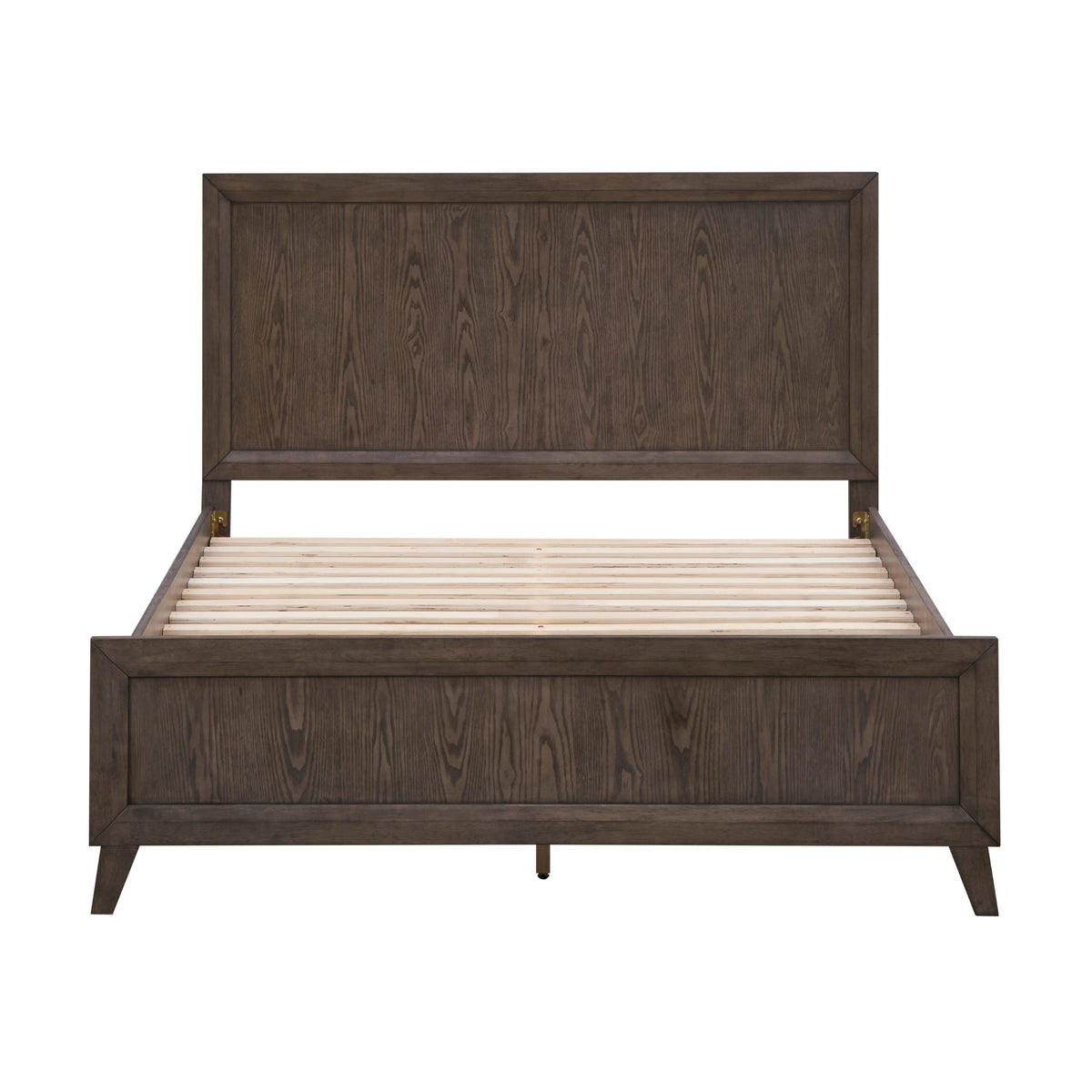 Suno Double Bedroom Suite Bed Frame Bedside Dresser Set Dark Grey