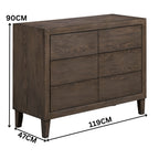 Suno Double Bedroom Suite Bed Frame Bedside Dresser Set Dark Grey