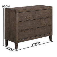 Suno Double Bedroom Suite Bed Frame Bedside Dresser Set Dark Grey
