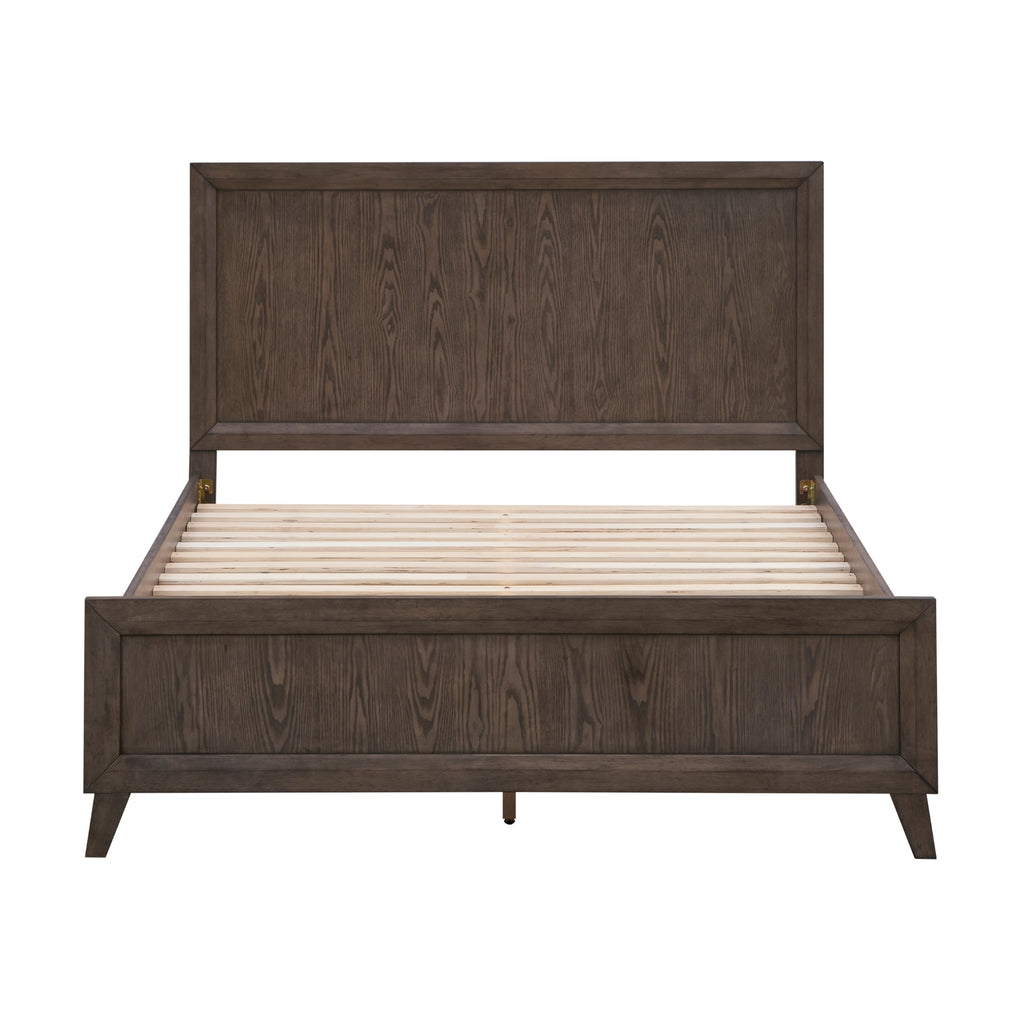 Suno King Single Bedroom Suite Bed Frame Bedside Dresser Set Dark Grey