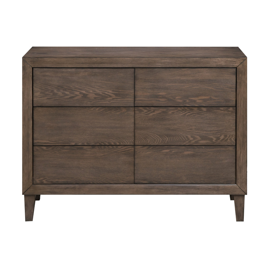 Suno King Single Bedroom Suite Bed Frame Bedside Dresser Set Dark Grey