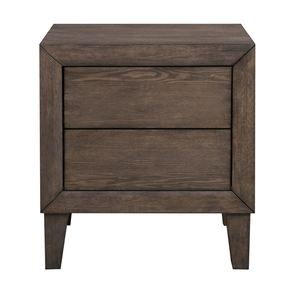 Suno King Single Bedroom Suite Bed Frame Bedside Dresser Set Dark Grey