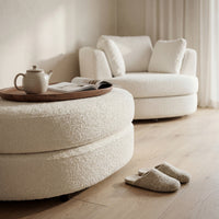 Sunshine Ottoman Chair Snow White