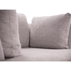 Sunshine Single Sofa Love Chair Fabric Swivel Armchair - Steel