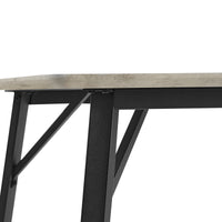 Supreme 200cm Dining Table Faux Marble Melamine Top Stone Grey