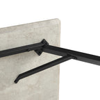Supreme 200cm Dining Table Faux Marble Melamine Top Stone Grey