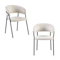Supreme 2pc Set Dining Chair Beige