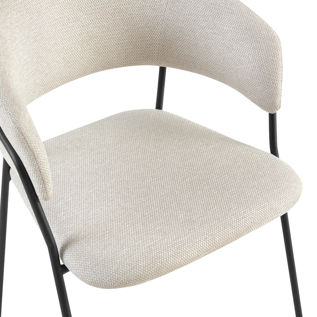 Supreme 2pc Set Dining Chair Beige